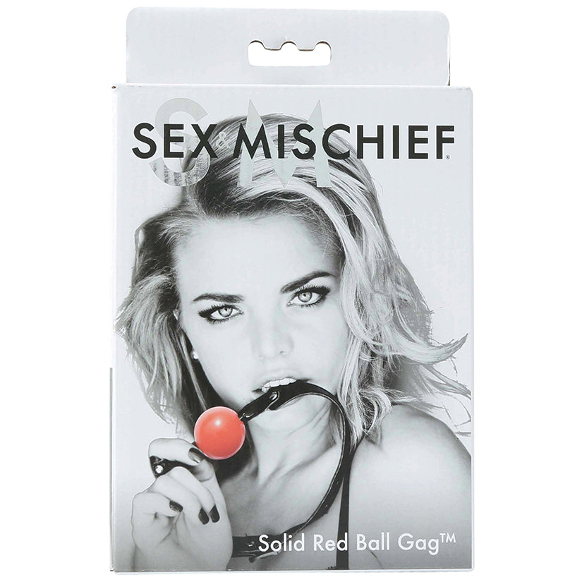 S&M Solid Red Ball Gag SS100-24