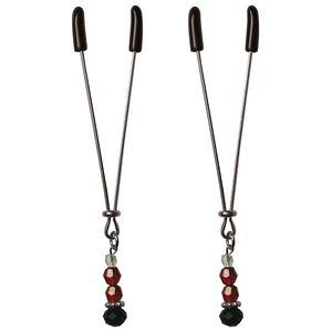 S&M Ruby Black Nipple Clips