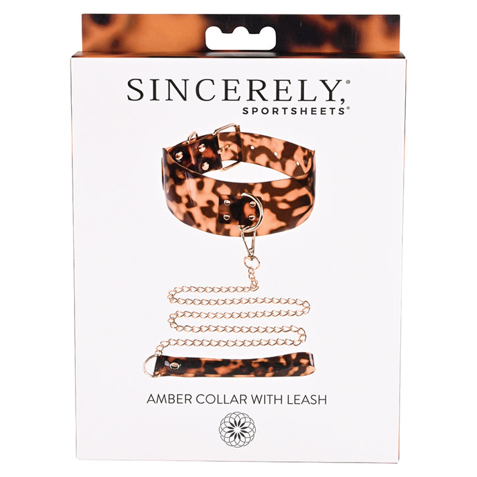 Sincerely Amber Collar with Leash SS52101