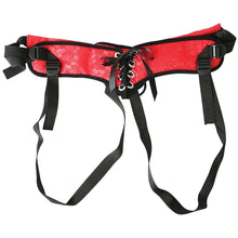 Load image into Gallery viewer, Sportsheets Red Lace Corsette Strap-On