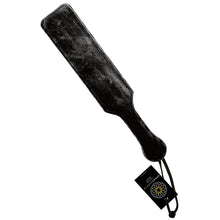 Load image into Gallery viewer, Sportsheets Fur Lined Leather Paddle-Black SS920-23