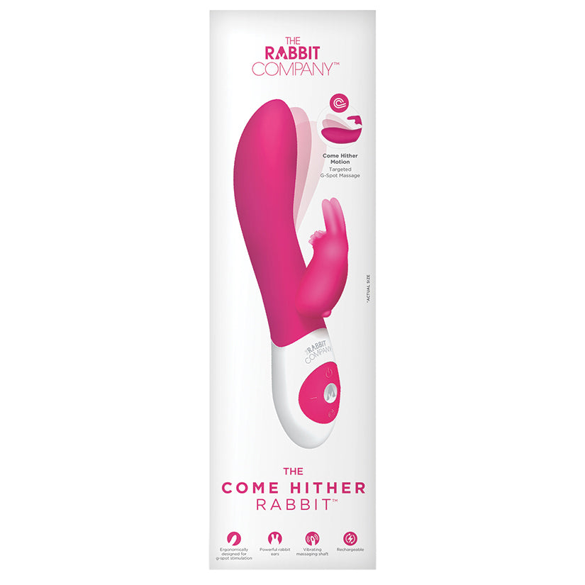 The Come Hither Rabbit Rechargeable-Hot Pink 7.75