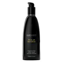 Load image into Gallery viewer, Wicked Aqua Sensitive Waterbased Hypoallergenic Lube 8oz WS90208