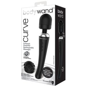 Bodywand Curve Rechargeable Wand-Black XG151