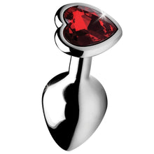 Load image into Gallery viewer, Booty Sparks Red Heart Gem Anal Plug-Medium