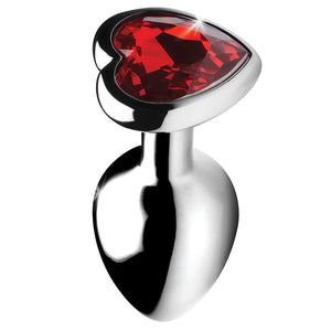 Booty Sparks Red Heart Gem Anal Plug-Small