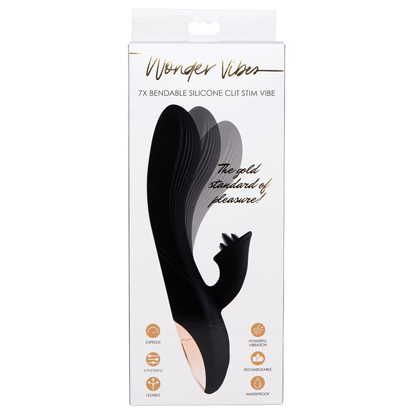 Wonder Vibes 7X Bendable Silicone Clit Stim Vibe XRAG280