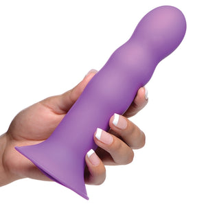 Squeeze-It Squeezable Wavy Dildo-Purple