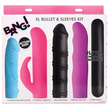 Load image into Gallery viewer, Bang! 4 in 1 XL 3-Speed Bullet &amp; Sleeve Kit XRAG713