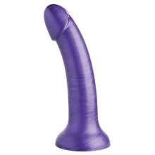 Load image into Gallery viewer, Strap U G-Tastic Metallic Silicone Dildo-Purple 7&quot;