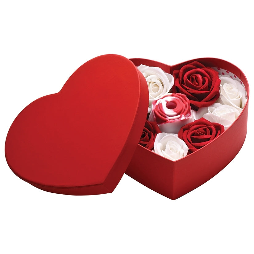 Bloomgasm Sucking Rose Heart Box-Red/W... AH140